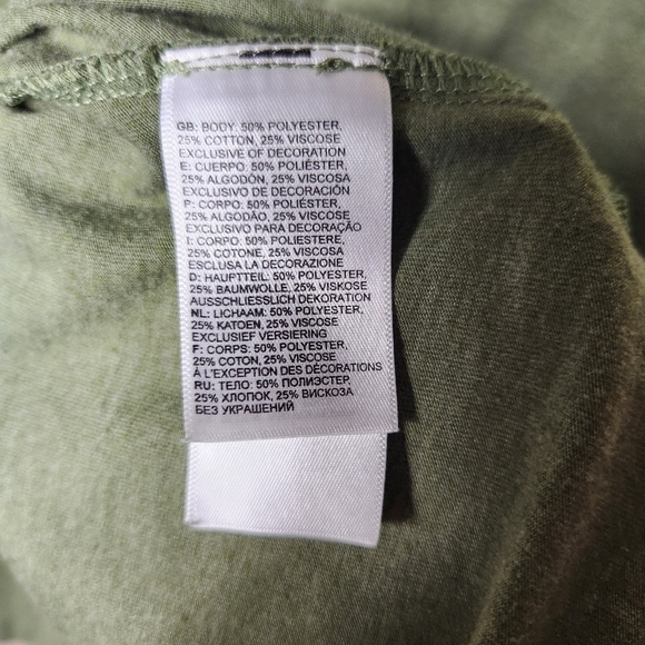 The North Face Womens Olive Short Sleeve Never Stop Exploring Tee-Size L - Picture 7 of 9
